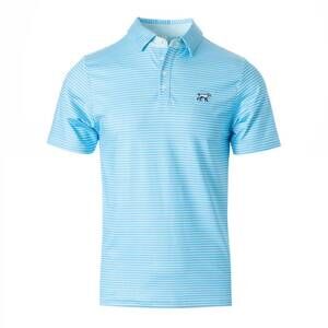 NEW FIELDSTONE men's signature performance polo top in baby blue